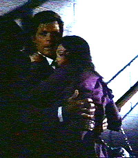 Steve and Nicole in the alleyway